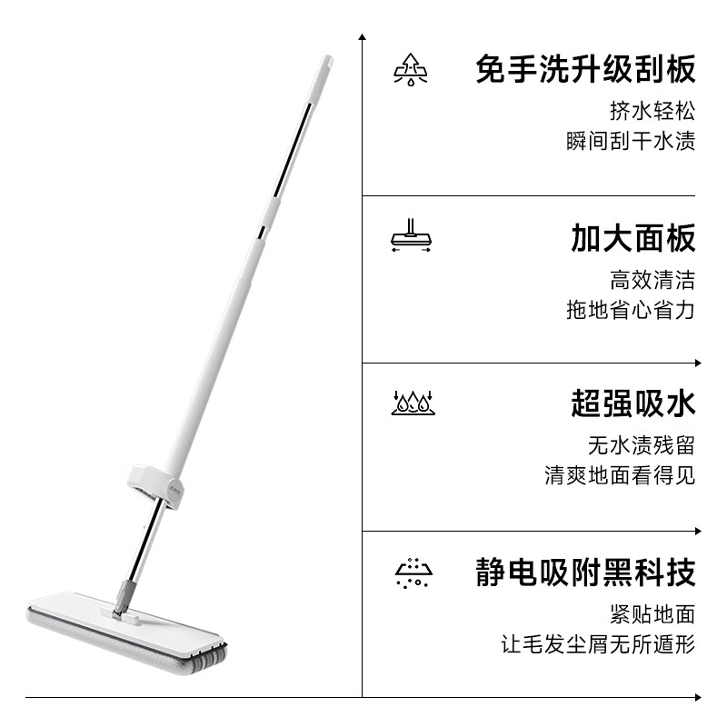 五月花免手洗平板拖把 WYH-PB122