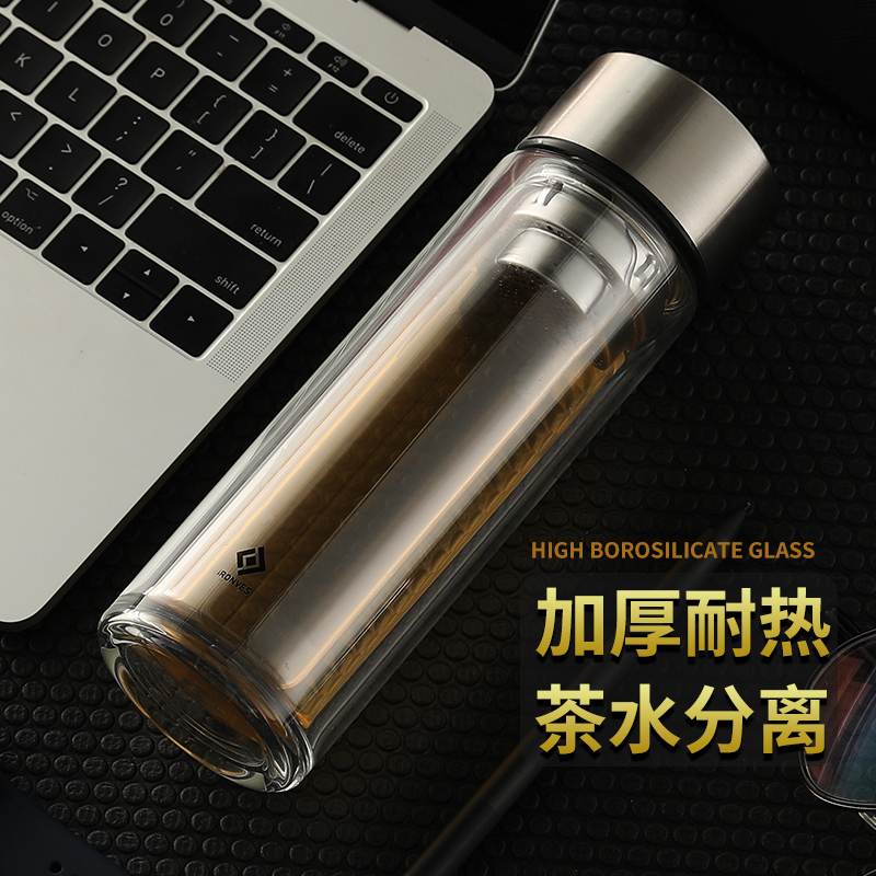 怡乐雅 高档时尚双层玻璃杯 YLYS-C3