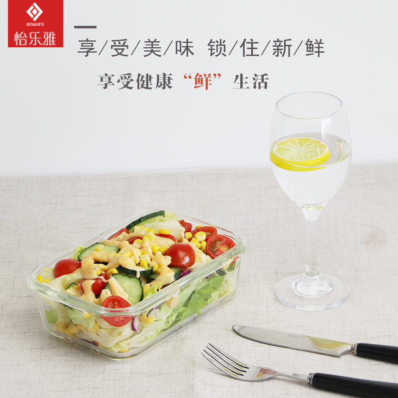 怡乐雅 耐热玻璃保鲜盒两件套 YLYT288