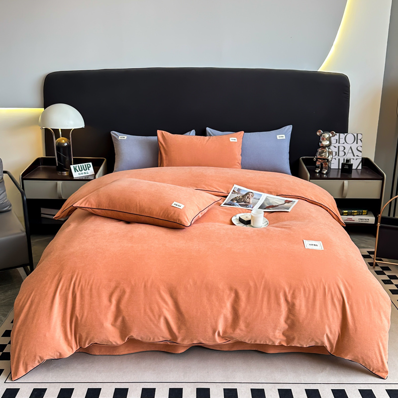 代发科朴优品KUUP锦棉四件套-橘KUUP-CM010（适合1.8M、1.5M床）