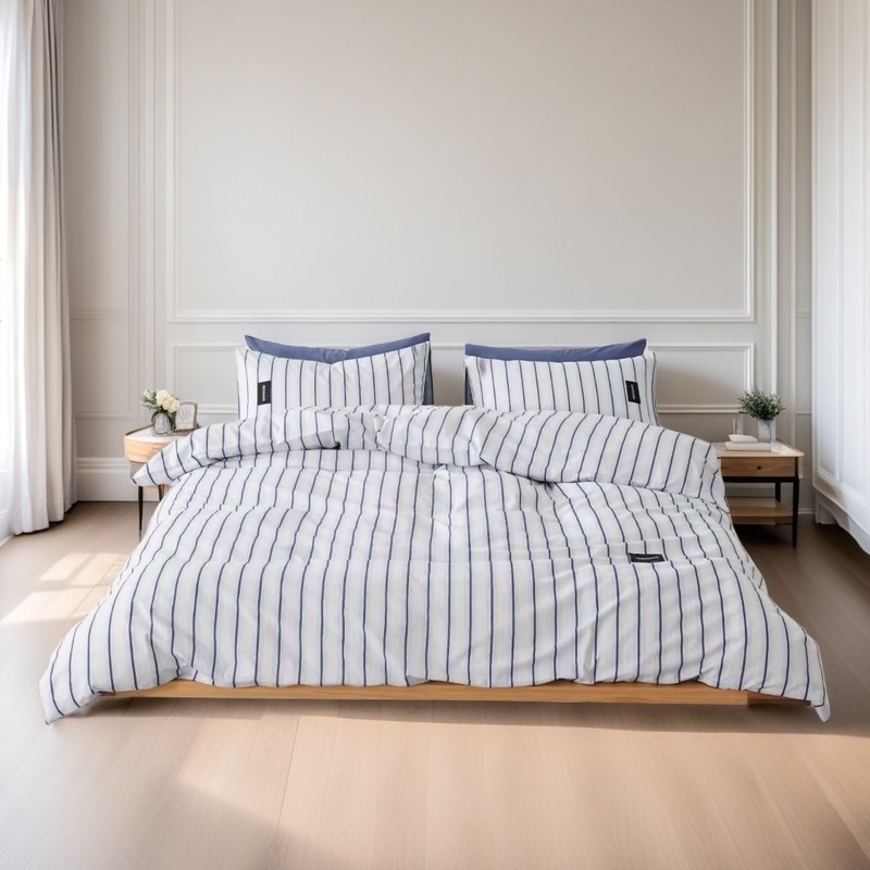 代发科朴优品KUUP纯棉四件套-时代（蓝）KUUP-CM019（适合1.8M、1.5M床）