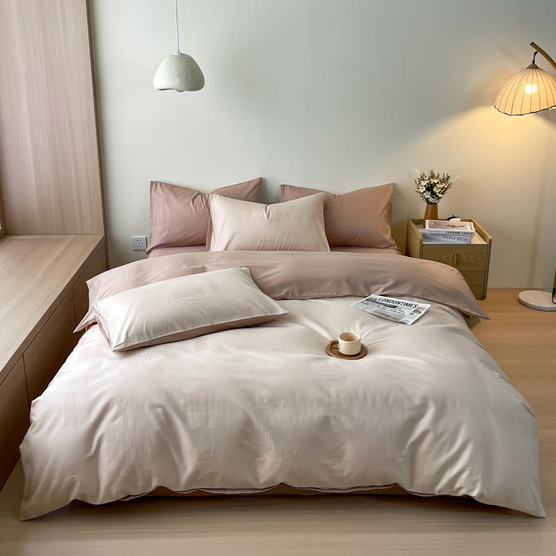 科朴优品KUUP40s贡缎提花四件套-小麦KUUP-CM005（适合1.8M、1.5M床）