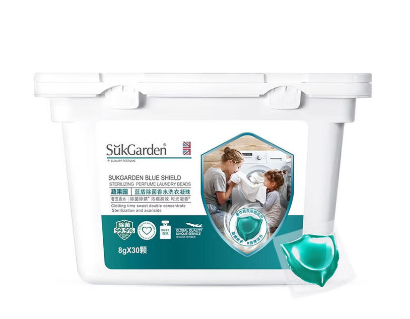 SGY0244蔬果园蓝盾除菌香水洗衣凝珠8g*30颗