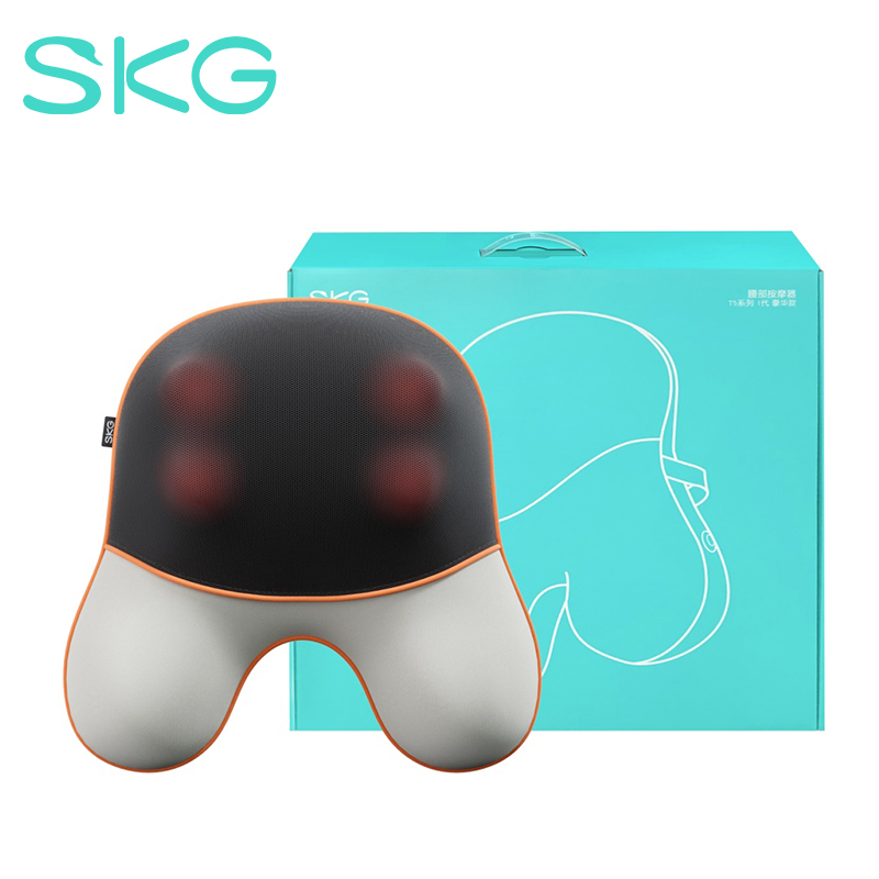 SKG按摩腰靠 T5灰色