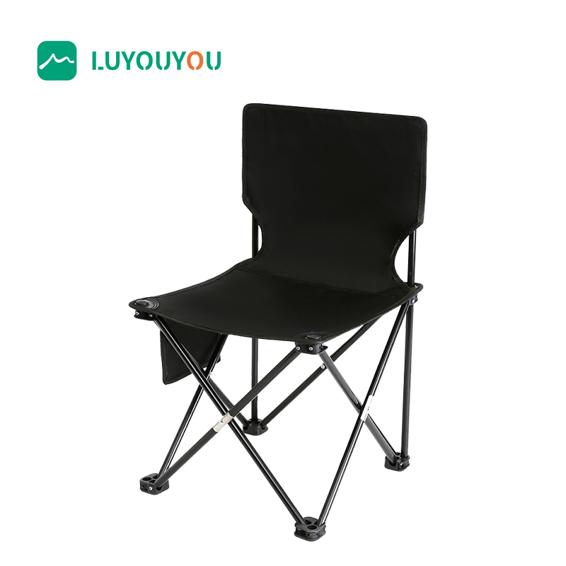 路悠悠黑色折叠椅 （大号M黑）ZC0738