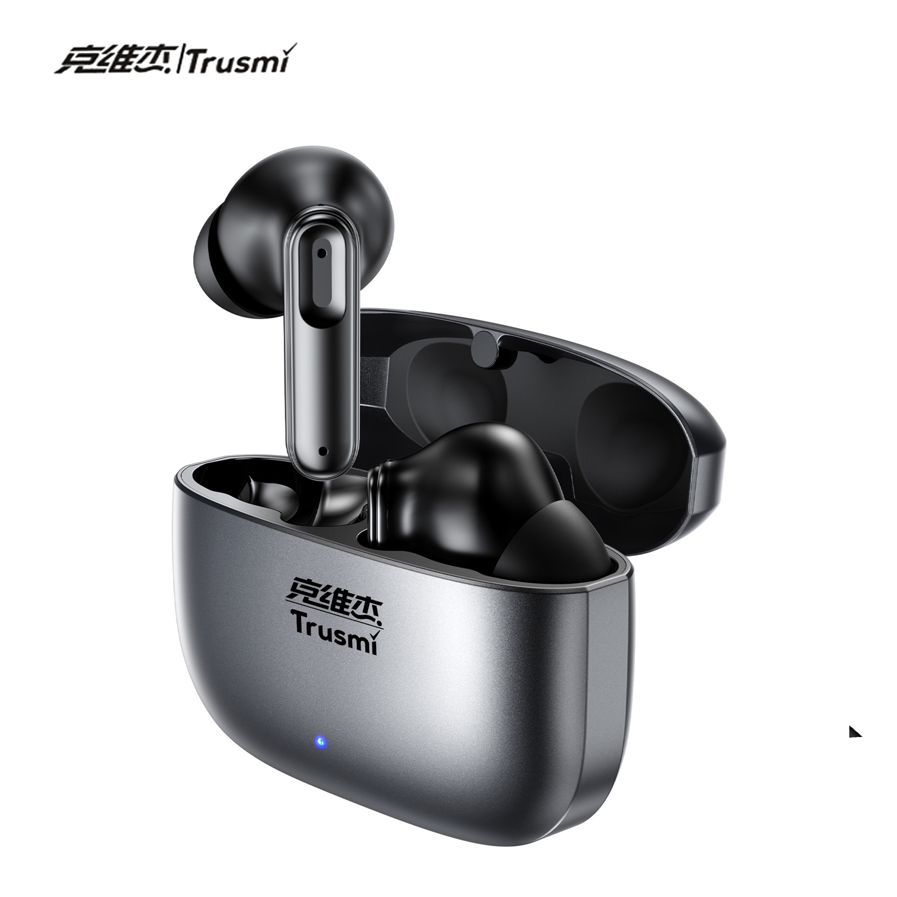 克维杰ENC锌合金金属入耳式蓝牙耳机金属灰W16-011