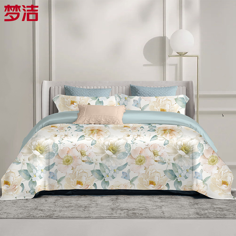 梦洁纯棉印花四件套花语200*230cm
