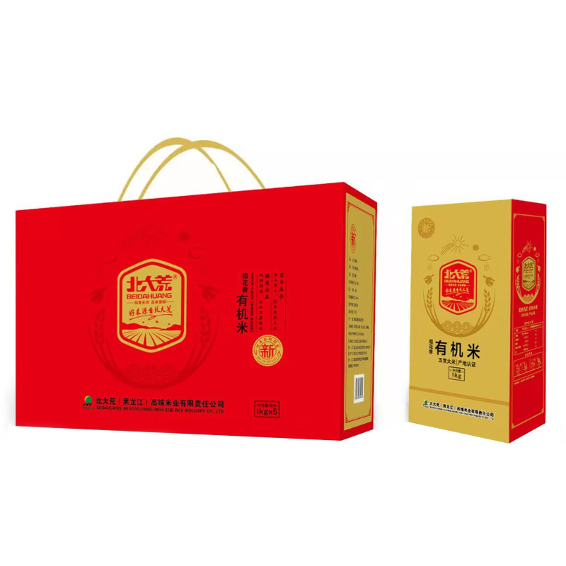 北大荒朗沃系列五常大米礼盒1kg*5
