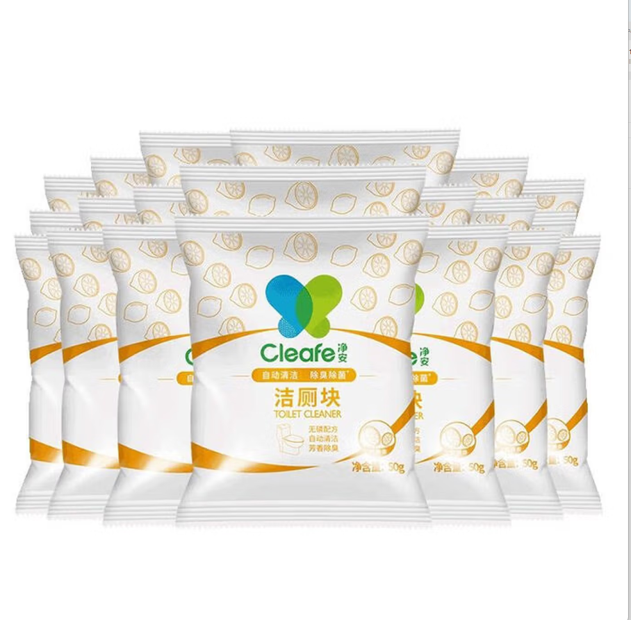 净安 马桶自动清洁剂(蓝泡泡)柠檬香50g*20	BJC101078