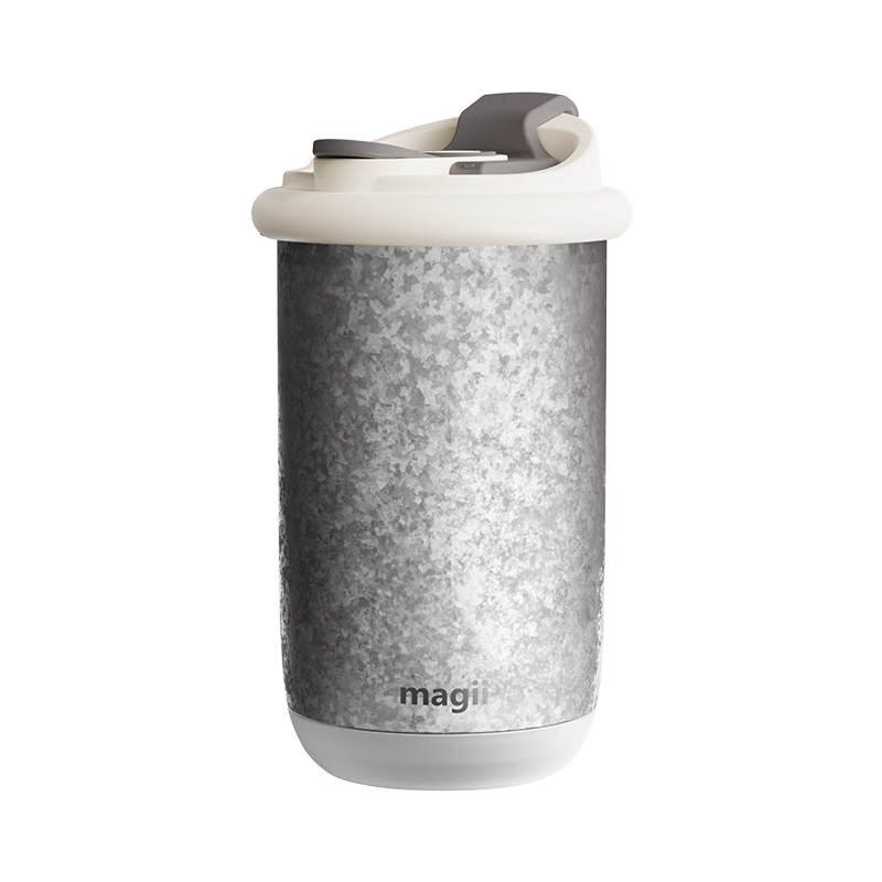 magii魅己led灯光声音AI提醒水杯G2 Pro 450ml 冰花银