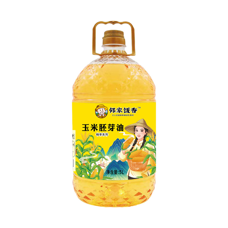 源头邻家饭香 非转基因 物理压榨一级玉米胚芽油 精粹系列 5L/桶 YF156