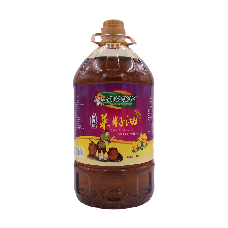 源头邻家饭香 非转基因 物理压榨二级菜籽油 5L/桶 LJFX156