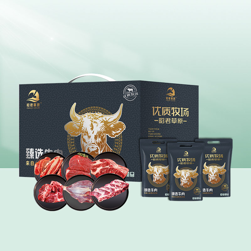 昭君草原-精品草原牛肉礼盒898档5000g
