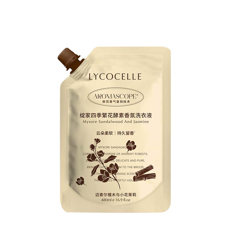 荐代发绽家四季繁花酵素香氛洗衣液（白兰花与栀子花）480ml-袋装