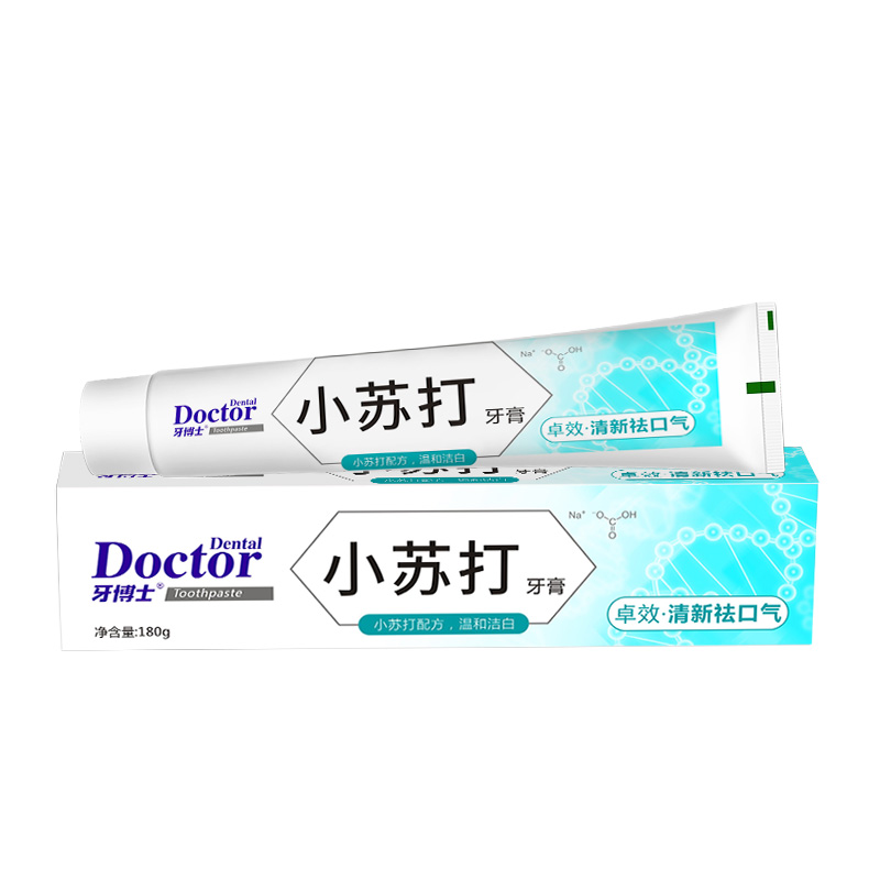 牙博士小苏打卓效清新袪口气牙膏180g