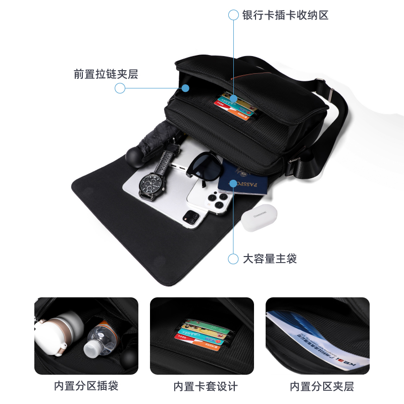领攀大师NMPEAK时尚单肩斜挎包运动斜挎小包旅行休闲单肩包运动包NM-1128
