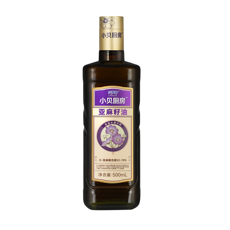 源头贝蒂斯小贝厨房亚麻籽油500ML