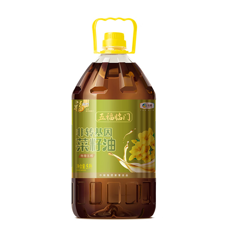 源头福临门五福临门菜籽油5L