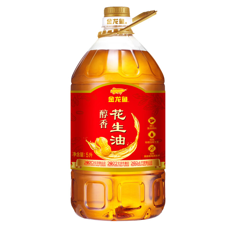 源头金龙鱼醇香花生油  5L