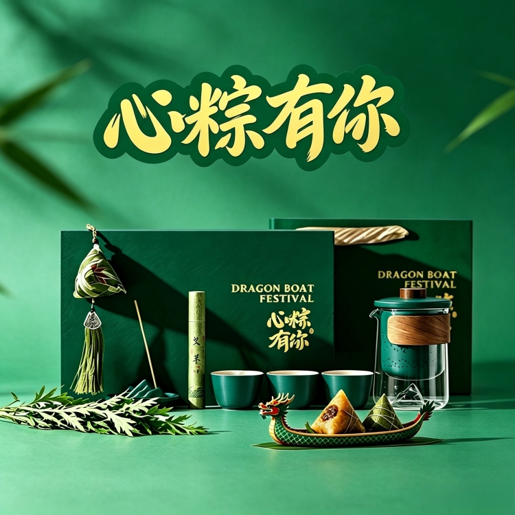 代发东悦端午·艾香快客杯七件套装