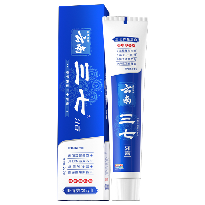 代发云南三七养龈洁白牙膏210g