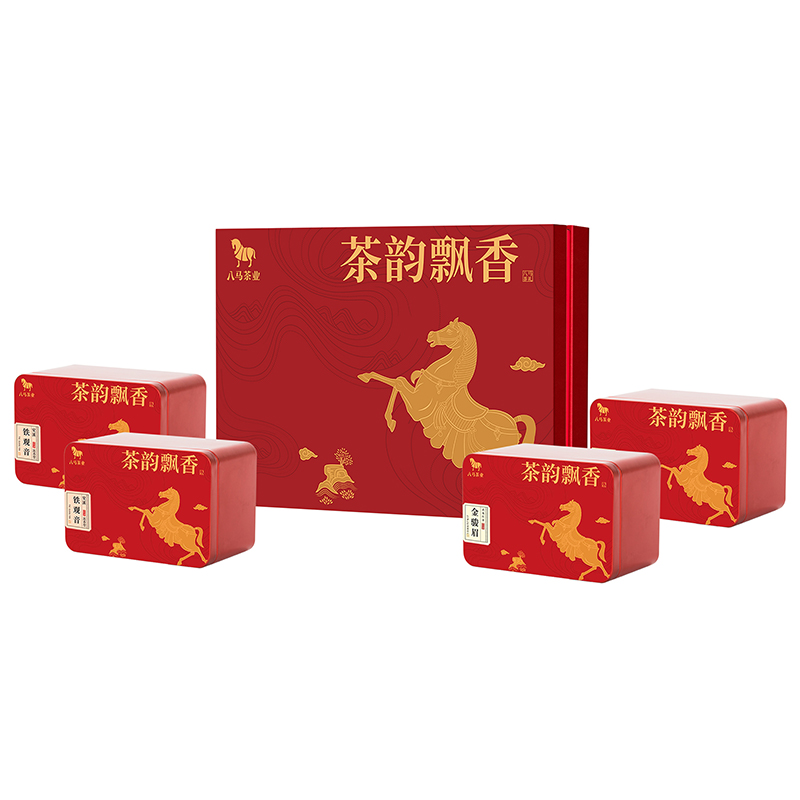 八马茶业·茶韵飘香C款 金骏眉&铁观音礼盒