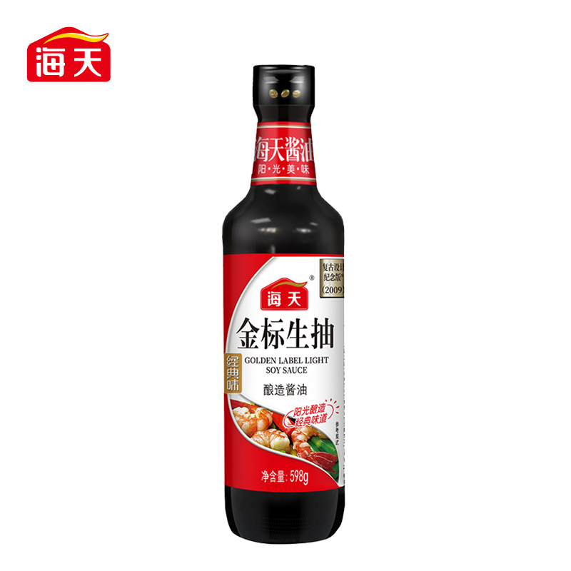 海天金标生抽酱油598g