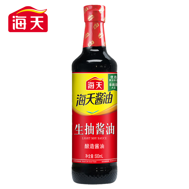 海天生抽酱油500ml