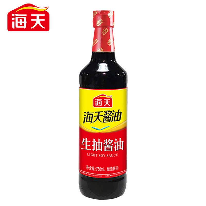 海天生抽酱油750ml