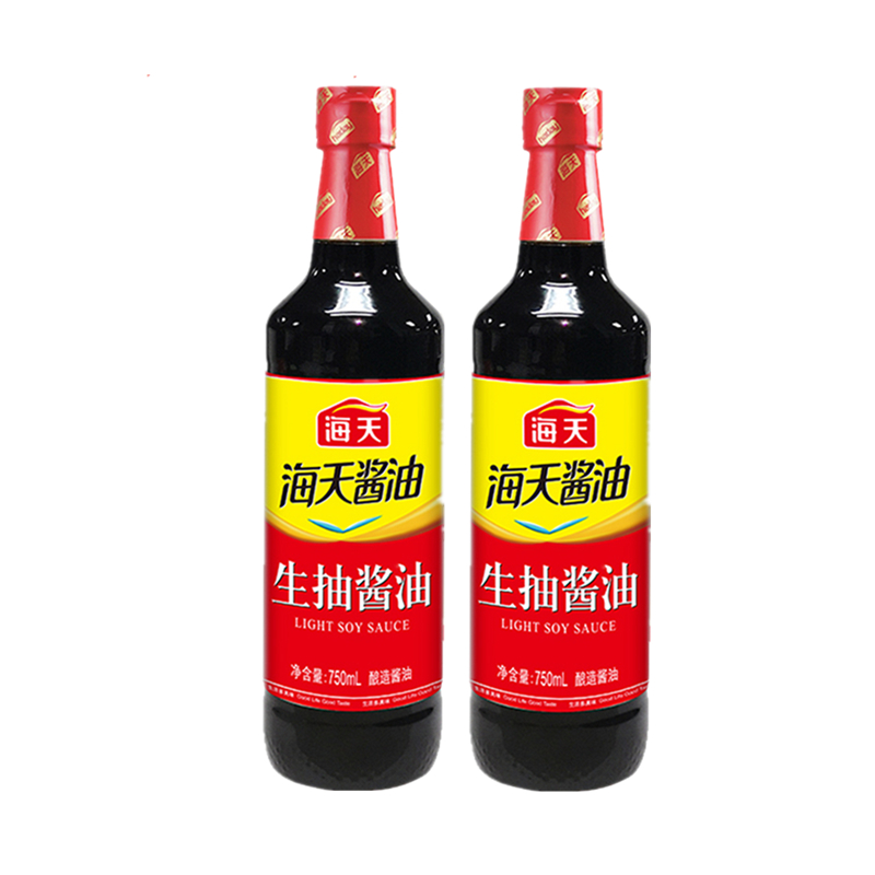 海天生抽酱油750ml*2瓶