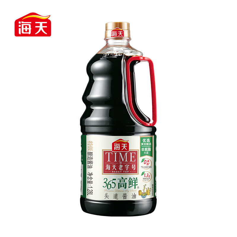 海天365高鲜头道酱油1.28L