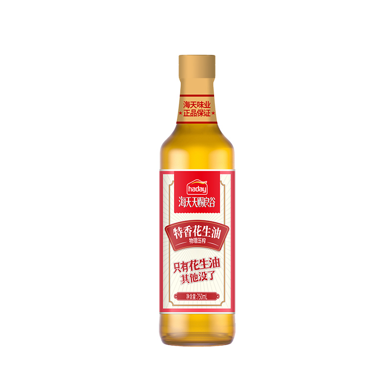 海天天赐良谷0添加特香花生油750ml