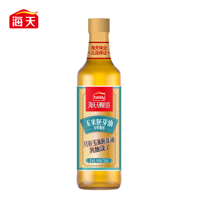 海天天赐良谷玉米胚芽油750mL