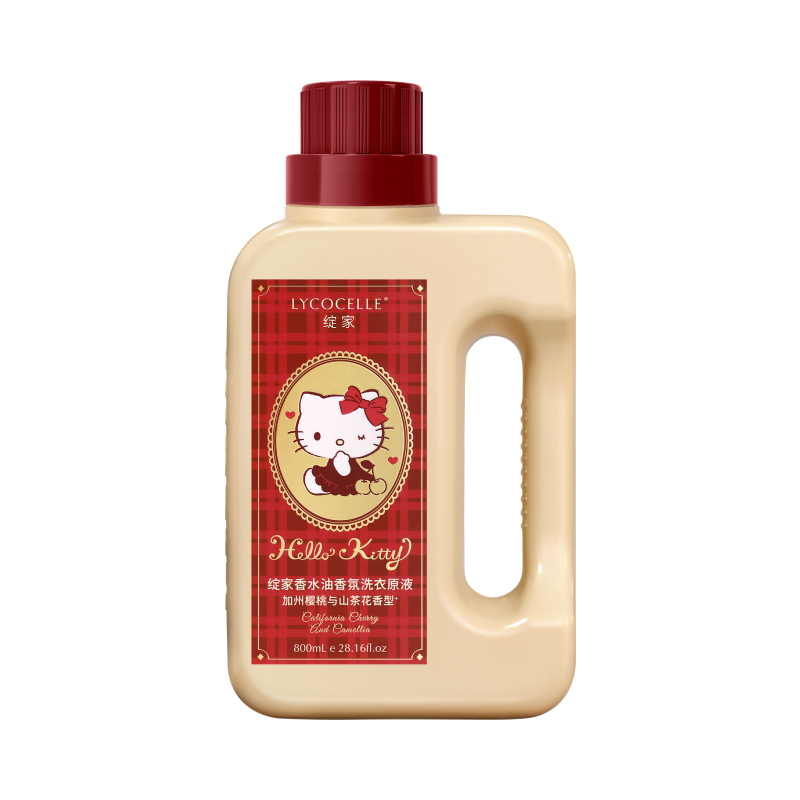 荐代发绽家xHello Kitty香水油洗衣液800ml联名款持久留香洗衣原液