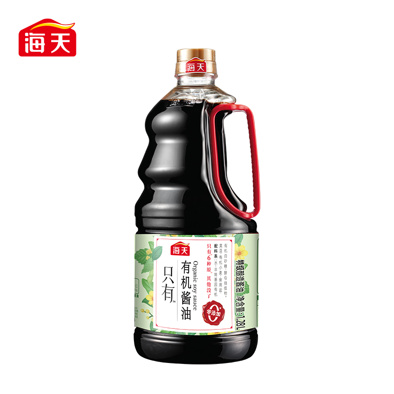 海天0添加有机酱油1.28L