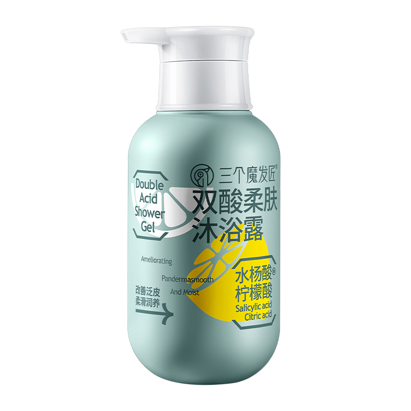 三个魔发匠双酸柔肤沐浴露500ml