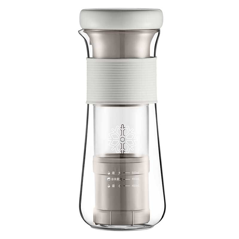 膳魔师（THERMOS）便携享萃式咖啡机全自动冷萃冰滴持久续航咖啡机EHA-3501E灰色