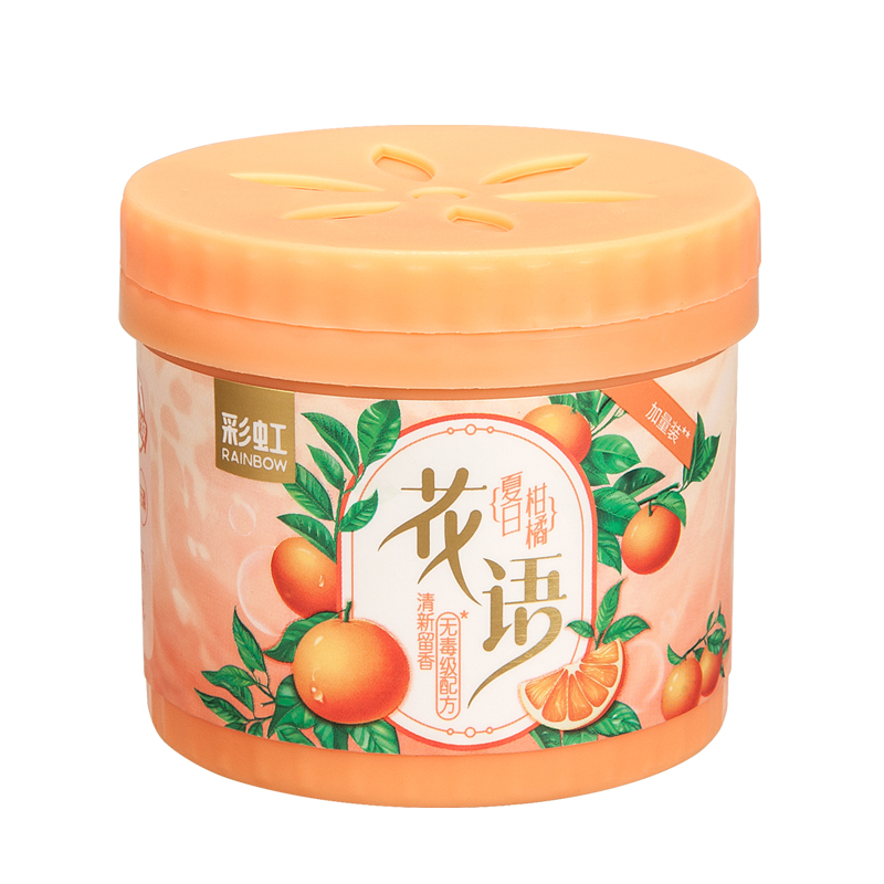 彩虹固体清香剂夏日柑橘5罐装 R6301G-5