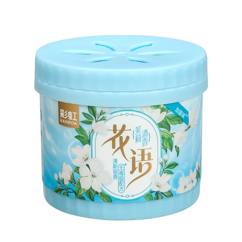 彩虹固体清香剂茉莉清香5罐装 R6301M-5