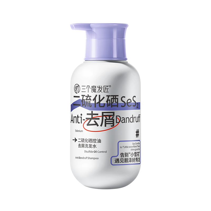 三个魔发匠二硫化硒控油去屑洗发水500ml