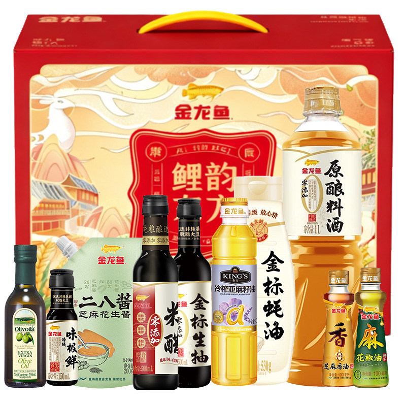 金龙鱼调料礼盒-F款730g+3000ml