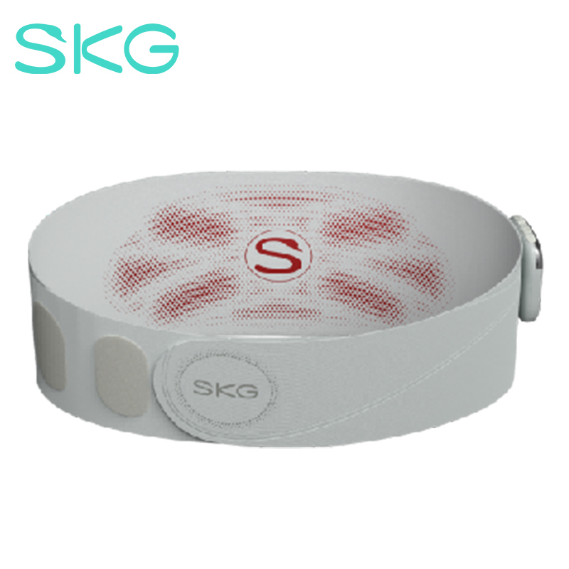 SKG腰部按摩仪K1系列1代 暖宫腰带云母白