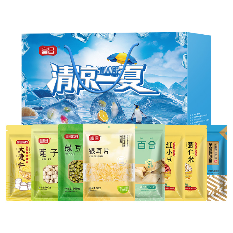 荐代发【富昌】清凉一夏礼盒1880g