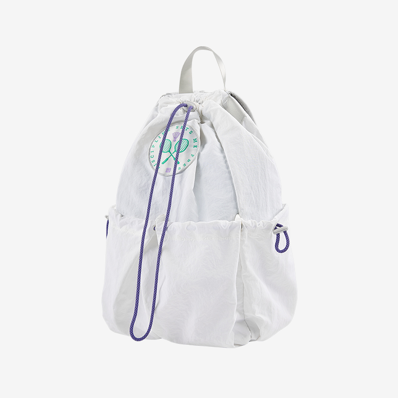 源头Keep多功能羽毛球双肩包20L  紫/白
