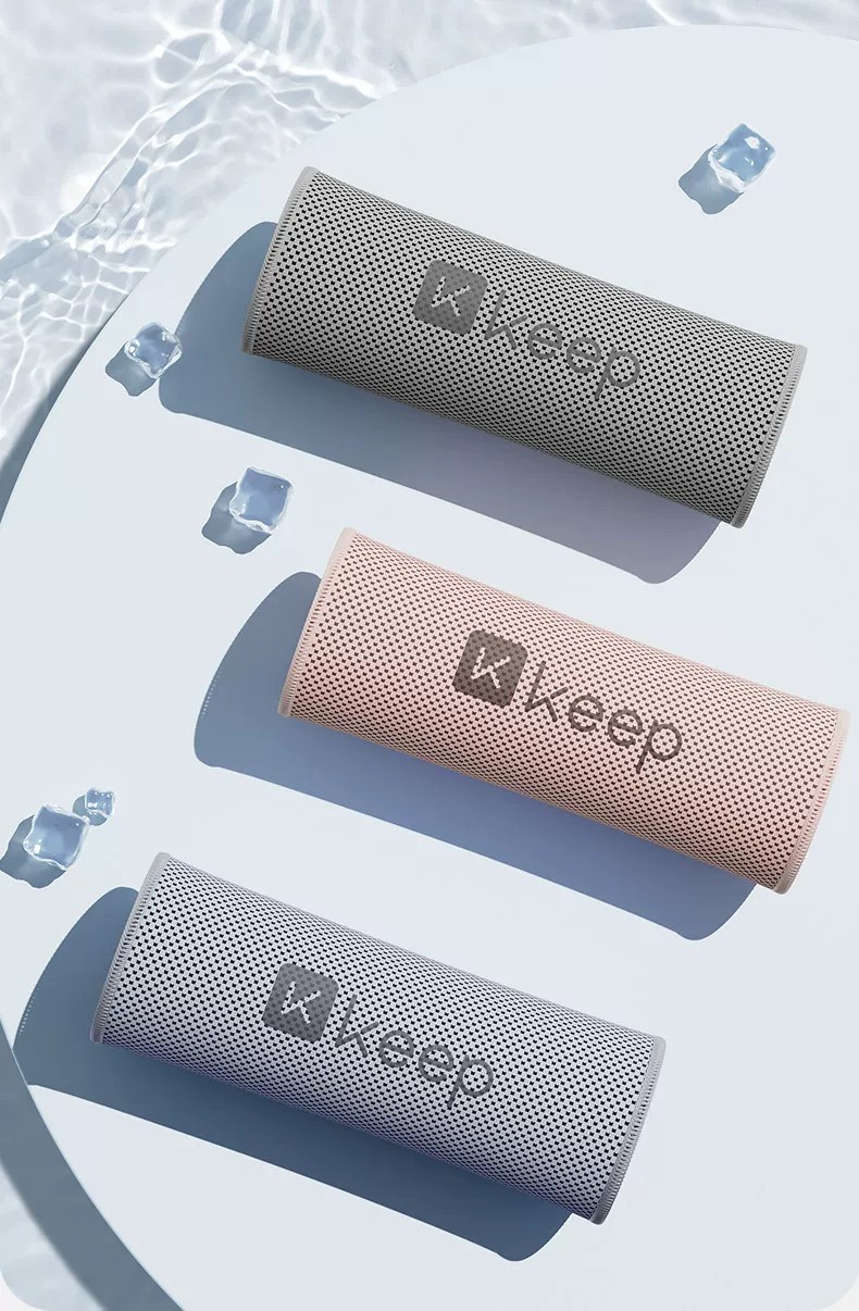 源头Keep运动速干冷感巾30*110cm   粉/蓝/灰